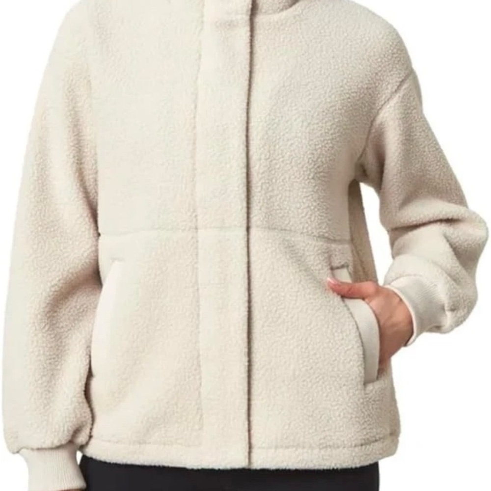 Kirkland Signature Cream Sherpa Zip Jacket